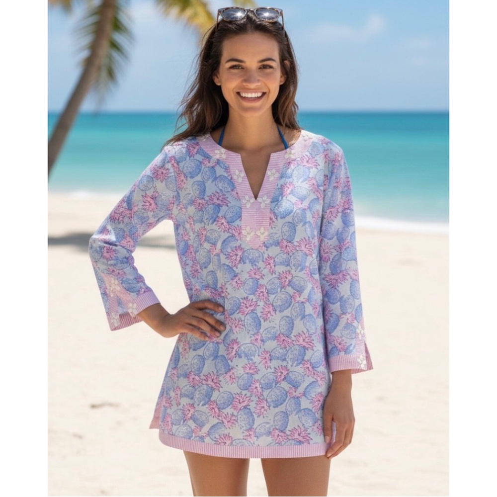 Vineyard Vines Pineapple Print Swim Coverup